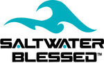 Saltwater Blessed Logo. Eco friendly apparel 