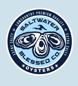 Extra Salty Oyster Sticker - Saltwater Blessed
