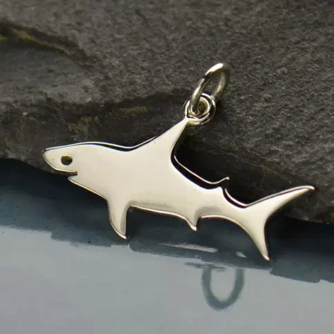 Sterling Silver Shark Charm