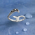 Sterling Silver Whale Tail and Wave Ring